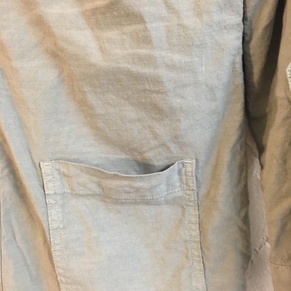 Frank & Eileen Ireland Long Sleeve Playsuit Flax Cotton Romper Size Large - Picture 11 of 15